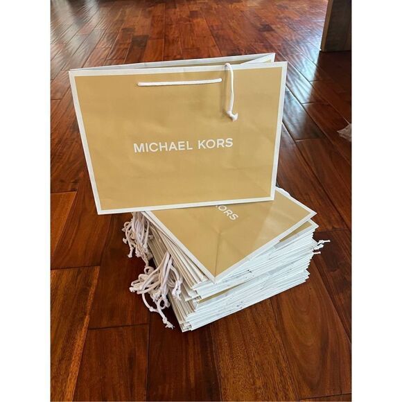 1 Medium Michael Kors Gift Gifting Paper Shopping Bag Tote Satchel - Picture 2 of 11